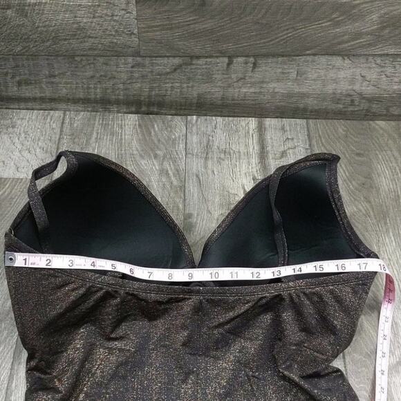 Kenneth Cole Push Up Mio One Piece Swimsuit - Picture 5 of 11